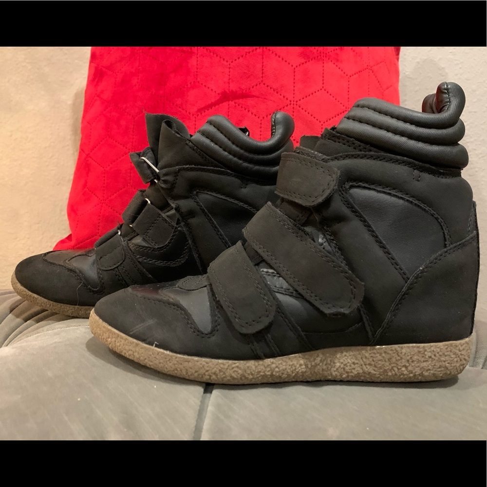 High-top Wedge sneakers
